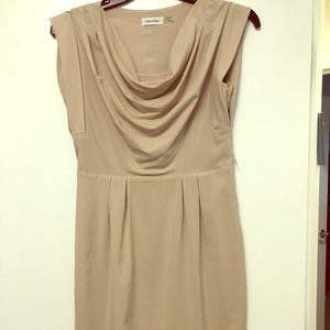 Cream Calvin Klein dress